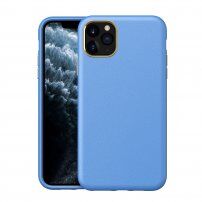 Maska otporna na udarce sa teksturom kože pro iPhone 11 Pro Max - Svijetloplav