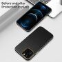 Maska otporna na udarce sa teksturom kože pro iPhone 13 Pro - crni