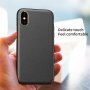 Maska otporna na udarce sa teksturom kože pro iPhone XS Max - crni