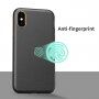 Maska otporna na udarce sa teksturom kože pro iPhone XS Max - crni