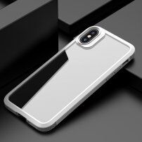 Prozirna maska otporna na udarce s karbonskom teksturom pro iPhone XS Max - bijeli