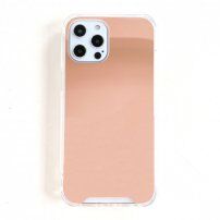 Maskica sa zrcalnom površinom za iPhone 13 Pro Max - ružičasto zlatni