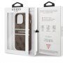 Guess 4G Printed Stripe maskica za iPhone 13 Pro - smeđi