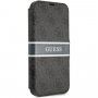 Guess 4G Printed Stripe flip futrola pro iPhone 13 Pro - sivo