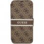Guess 4G Printed Stripe flip futrola pro iPhone 13 - smeđi