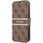 Guess 4G Printed Stripe flip futrola pro iPhone 13 Pro Max - smeđi