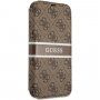 Guess 4G Printed Stripe flip futrola pro iPhone 13 Pro Max - smeđi