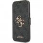 Guess 4G Metal Logo flip futrola pro iPhone 13 Pro Max - sivo