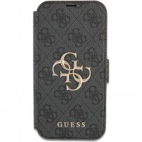 Guess 4G Metal Logo flip futrola pro iPhone 13 Pro Max - sivo