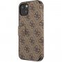 Guess 4G Metal Logo flip futrola pro iPhone 13 mini - smeđi