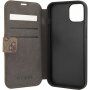Guess 4G Metal Logo flip futrola pro iPhone 13 mini - smeđi
