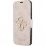Guess 4G Metal Logo flip futrola pro iPhone 13 mini - ružičasto