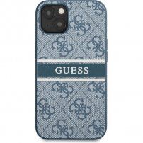 Guess 4G Printed Stripe maskica za iPhone 13 - plavi