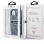 Guess 4G Printed Stripe maskica za iPhone 13 - plavi