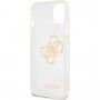 Guess Big 4G Full Glitter maskica za iPhone 13 - proziran