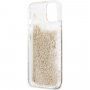 Guess Big 4G Liquid Glitter Gold maskica za iPhone 13 mini - zlatni