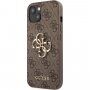 Guess 4G Metal Logo maskica za iPhone 13 mini - smeđi