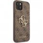 Guess 4G Metal Logo maskica za iPhone 13 mini - smeđi