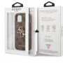 Guess 4G Metal Logo maskica za iPhone 13 mini - smeđi