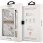 Guess Marble Stripe maska pro iPhone 13 Pro Max - sivi