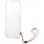 Guess Marble Stripe maska pro iPhone 13 Pro Max - ružičasti