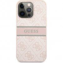 Guess 4G Printed Stripe maskica za iPhone 13 Pro Max - ružičasti