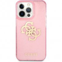 Guess Big 4G Full Glitter maskica za iPhone 13 Pro Max - ružičasti