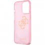 Guess Big 4G Full Glitter maskica za iPhone 13 Pro Max - ružičasti