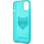 Karl Lagerfeld Choupette Head maskica za iPhone 13 mini - tirkizni