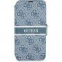 Guess 4G Printed Stripe flip futrola pro iPhone 13 - plavo