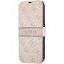Guess 4G Printed Stripe flip futrola pro iPhone 13 Pro - ružičasto