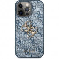 Guess 4G Metal Logo maskica za iPhone 13 Pro Max - plavi
