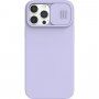 Nillkin CamShield Silky Magnetic silikonska maska pro iPhone 13 Pro Max - ljubičasti