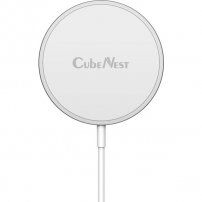 CubeNest S100 magnetski bežični punjač s podrškom MagSafe pro iPhone - srebrna