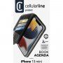 Cellularline Book Agenda 2 flip futrola pro iPhone 13 mini - crno