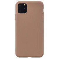 Maskica od meke plastike za iPhone 13 mini - smeđi