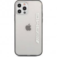 AMG Metallic Black Edges maska pro iPhone 12 Pro Max - proziran