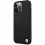 BMW Leather Hot Stamp maskica za iPhone 13 Pro Max - crni