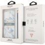 Guess Marble Stripe maska pro iPhone 13 Pro Max - plavi