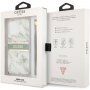 Guess Marble Stripe maska pro iPhone 13 Pro Max - zeleni