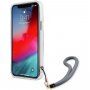 Guess Marble Stripe maska pro iPhone 12 Pro Max - plavi