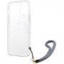 Guess Marble Stripe maska pro iPhone 12 Pro Max - plavi