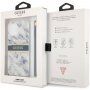 Guess Marble Stripe maska pro iPhone 12 Pro Max - plavi
