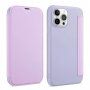 Futrola novčanik od silikona i PU kože za iPhone 13 mini - Ljubičasto