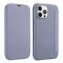 Futrola novčanik od silikona i PU kože za iPhone 13 mini - plavo-siva