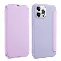 Futrola novčanik od silikona i PU kože za iPhone 13 - Ljubičasto