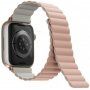UNIQ Revix dvostrani remen pro Apple Watch Ultra 49mm / 46mm / 45mm / 44mm / 42mm - ružičastobež