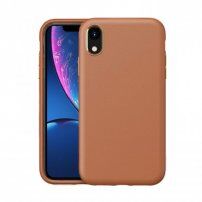 Maska otporna na udarce sa teksturom kože pro iPhone XR - svjetlo smeđi