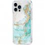 Case Mate Tough Print mramorna maska pro iPhone 13 Pro Max - tirkizni