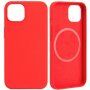 FIXED MagFlow silikonska maska sa MagSafe pro iPhone 13 - crveni